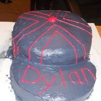 Third Cake Of The Day This "hat" cake, the ribbon and the baseball diamond were made for a benifit for a 13 yr old boy with cancer. The cakes were put...