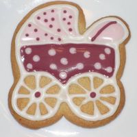 Baby Shower Cookie Sugar cookies with royal icing...