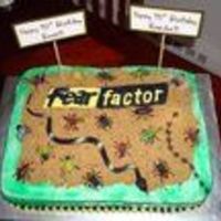 Fear Factor Birthday Cake Made for my twin nephew's birthday.
