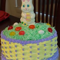 Hoppy Easter!! All BC icing, dyed coconut on top with store-bought bunny