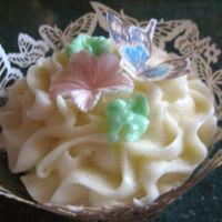 Cupcake Chocolate cupcake with buttercreame icing