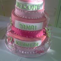 Baby Butterfly Cake Yellow butter cake buttercream filling. Butterflies were made with the Cricut Cake