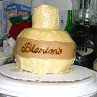 Bourbon Bottle Practice Cake This was my first attempt at a sculpted cake...I'm not thrilled with it, but it was just practice. I'm going to recreate this...