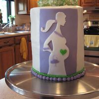 Baby Bump Baby shower cake for a good friend.