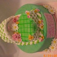 Analeigh's Cake I made this dummy cake in honor of my new niece. My entire family lives over 600 miles away, so I didn't make a "real" cake...