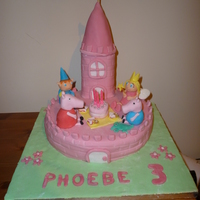 Phoebes 3Rd Birthday Cake ben and holly have a picnic with peppa pig ang george phoebe couldnt decide which cake she wanted ! sponge cake with fondant figures