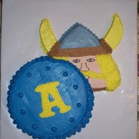 Ole The Viking! Made this for a get-together with some of my college friends. Ole was our college mascot!