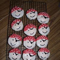 Pirate Cupcakes These went along with the Treasure chest that I made. THese were so fun to make.