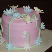 Butterfly Birthday Client asked for a cute cake for her daughters birthday. This is what I came up with. TFL