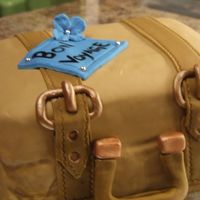 Good Bye First suitcase cake. Was fun! Made this for my moms friends that were moving. WASC with chocolate SMBC. Got the idea from a few CC mebers....