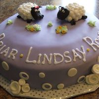 Sheep Cake This was for a little girl. Chocolate WASC cake with mocha swiss filling. Got the idea from lots of sheep here on CC. Thanks!!