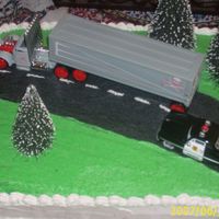 Truck And Car This was a father's day cake I did for my stepfather and a friend of the family. One of them is a truck driver and the other is a...