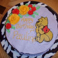 Pooh B-Day Cake First attempt at FBCT