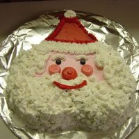 Heart Pan Santa Claus This is a cake I made for our annual family get together.