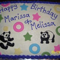 Pandas And Circles This was for a couple of coworkers - Pandas for one, the shapes to imitate the earrings of the other. :)