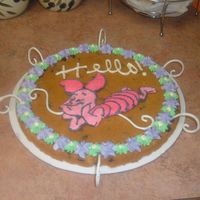 Hello! Cookie Cake my first try at baking & decorating a cookie cake and fbct. it was quite simple and fun. i will have to practice more on my fbct!