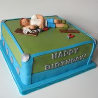 Tired Builder This cake was for the 60th birthday of a man who was exhausted from building his new house.