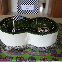 Race Car Cake Made this for my friend's son's birthday party. Inspiration from many car cakes on this site. Thanks to all who uploaded the...