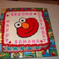 Elmo Cake This was a last minute request from a friend. She wanted a small cake for her daughter's birthday on her birthday. Party is not till...