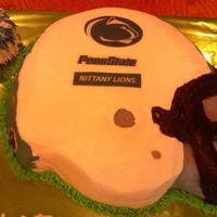 Penn State Football Helmet Cake 