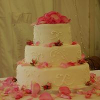 Rose Petal Cake Lemon chiffon cake with lemon curd filling. Thanks for looking!