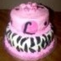 Laken's Birthday Cake 6" and 8" white cake covered in MMF w/MMF accents