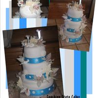 Jessica And Jesse's Seashell Wedding Cake This cake was for a wedding that was being held in a gorgeous house with the ocean as a backyard... simply gorgeous... the bride called me...