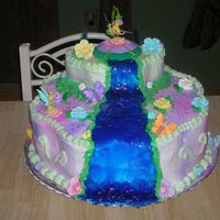 My Daughters B-Day Cake Tinkerbell cake; home make