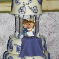 Paisley Paradise The bride really liked paisleys. She said she wanted her wedding cake to be elegant but 'busy'. She loved it!