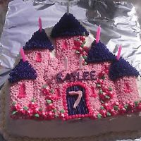 Castle Decorated with buttercream.