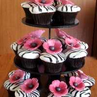 Gina Cupcakes Cupcakes made for Breast cancer fundraiser.