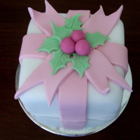 Christmas Mini Cake Fruit cake with fondant covering