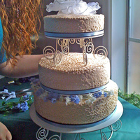 Wedding Cake White cake with Pineapple between the layers.