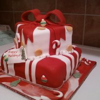 Christmas Present Cake 