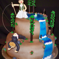 "what A Catch" Wedding Cake A client requested a wedding cake that incorporated their love for fishing so this is what we came up with. The figurines were made using...
