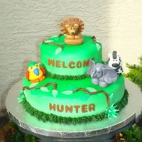 Baby Shower Jungle Cake 