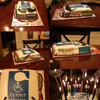 You're Old, Over The Hill 40Th Birthday Cake Thank you Trishthedish!! I was inspired by your cake... though this was the murphey's law of cakes for me.I was in the ER earlier in...