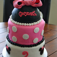 2Nd Birthday Party This is all fondant - I dyed the pink myself with Electric Pink.