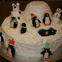 First Christmas Cake My first cake outside of the Wilton classes. Thanks to everyone for sharing their cakes and know how. 10' rd WASC with peppermint...