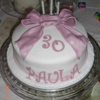 30Th Birthday Cake I made this cake for my sisters 30th birthday in January.