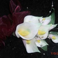 Arum Lilies made at night school