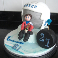 Roller Hockey Cake 
