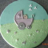 Sparkle Pram made using karen davies instructions. really easy to do but looks very effective!