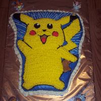 Pikachu Cake This was for my son's 5th birthday.
