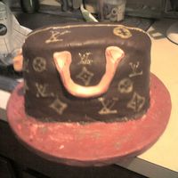 Lv Speedybag Cake ALL MMF very labor intensive!!! this was my first purse cake