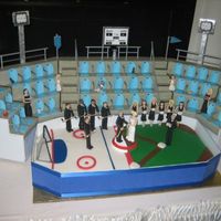 My Latest Project... This unusual wedding cake was made for a couple who are avid sports players and are extremely competitive! All the speeches at thier...