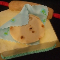 Tortilla And Rolling Pin This was for a mom's 83rd birthday. Her daughters wanted to have represented their mom's favorite rolling pin and a stack of...