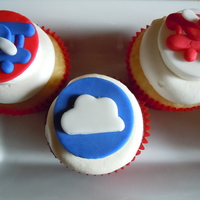 Airplane Cupcakes airplane baby shower cupcakes for an airforce mom