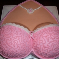 Breast Cancer Cake Breast Cancer Cake ordered by man for his wife. He was throwing her a party celebrating 1 year cancer free!