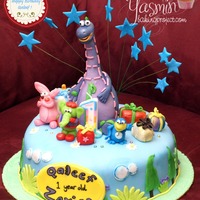 Dibo The Gift Dragon Cake This cake took hours of modelling and I was really tired by the end of the day.. but it was a fun project :) Thanks for looking.